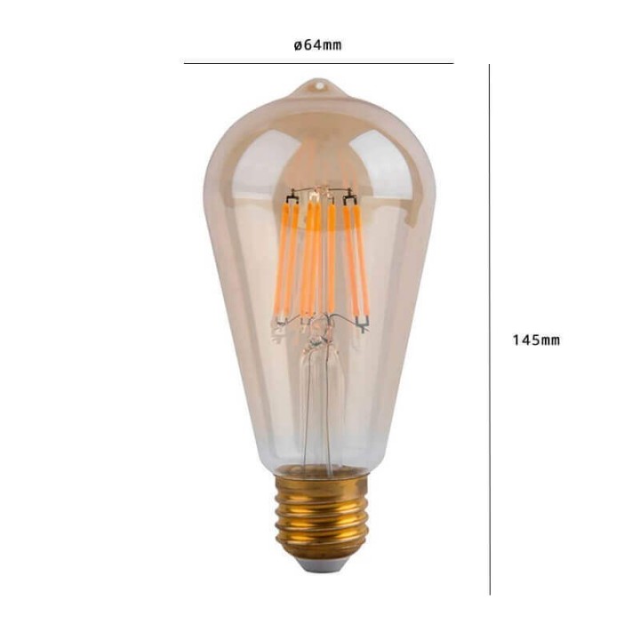 Acheter Ampoule LED Vintage 6W E27 Gold