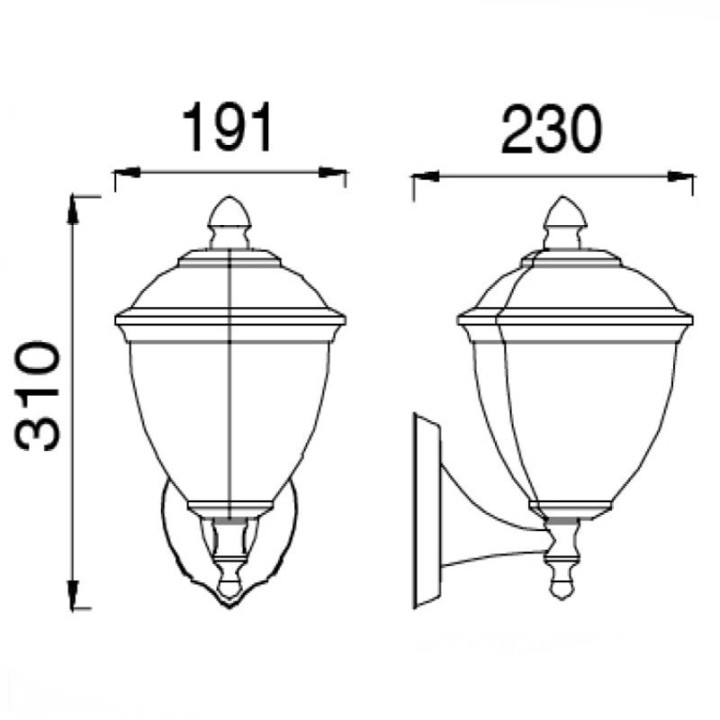Applique Lampadaire  ? LED E27