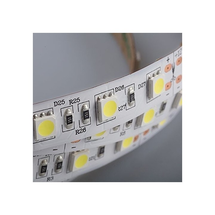 Ruban LED 24V 4.5W/m – 60 LED/m – 5m – Éclairage décoratif et économique