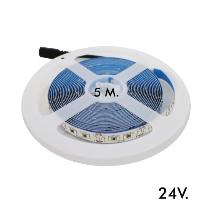 Ruban LED 24V 5m – 120 LED/m, 12W/m, 1680Lm – Haute luminosité décorative