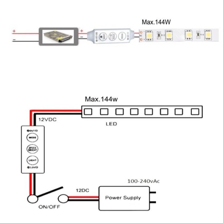 ACHETER Contrôleur 144w DC IP20 12V