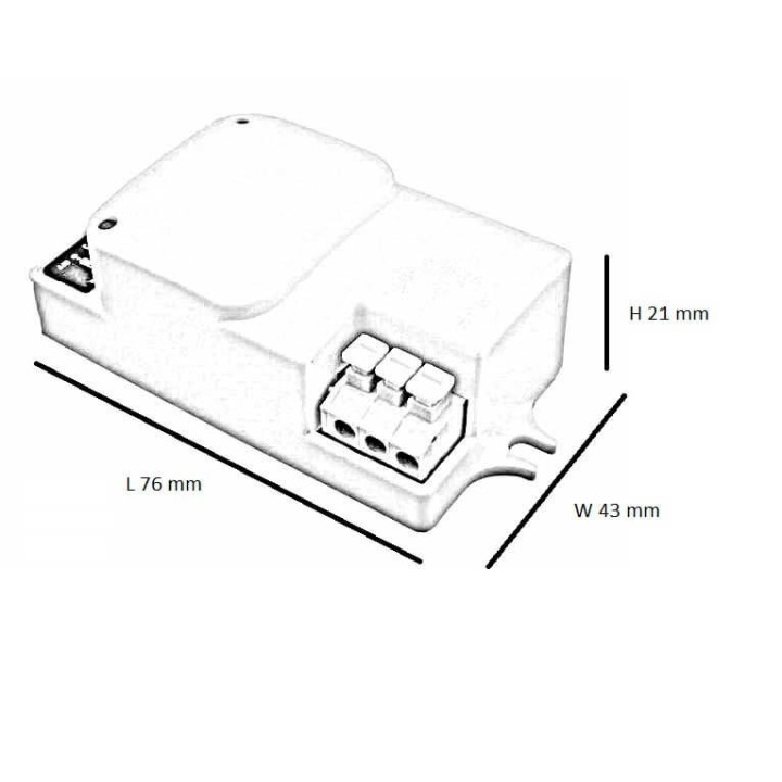 Détecteur de mouvement haute fréquence invisible pour LED