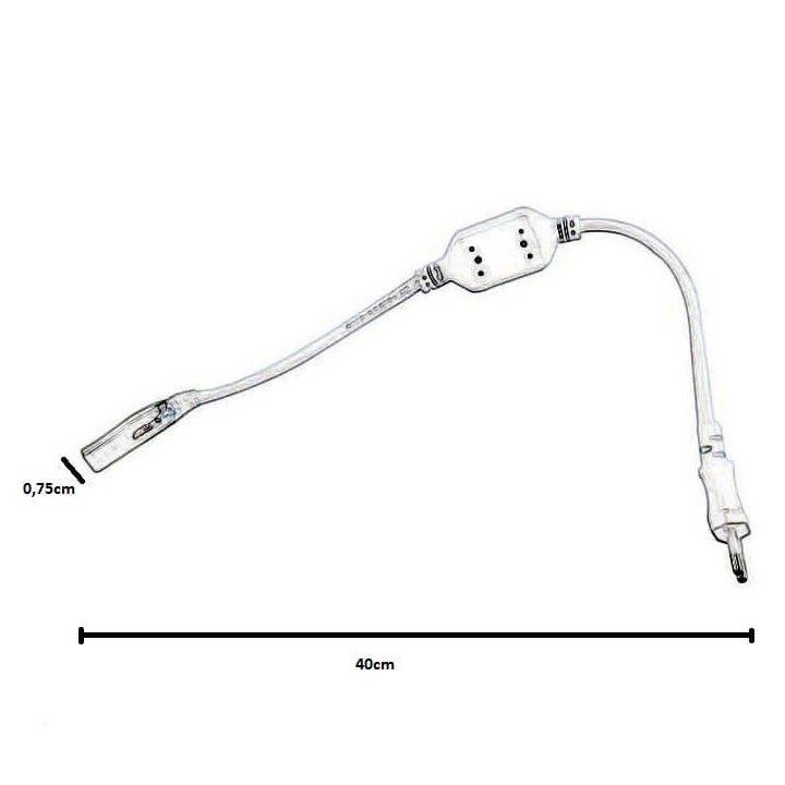 ACHETER Câbles + Alimentation pour rubans de Led 220-240 7 * 13mm