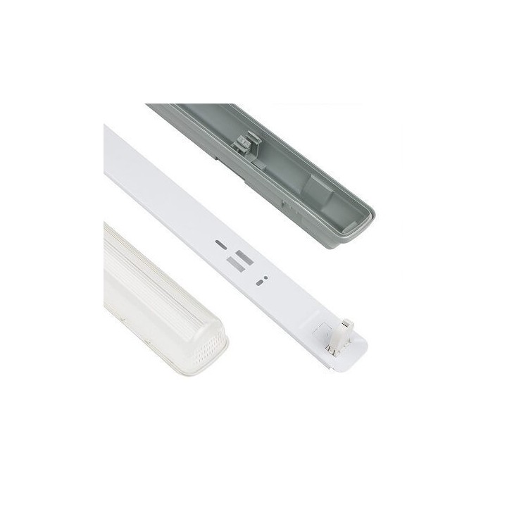 Installation facile du Support pour Tube LED 60cm – Montage en surface ou suspendu