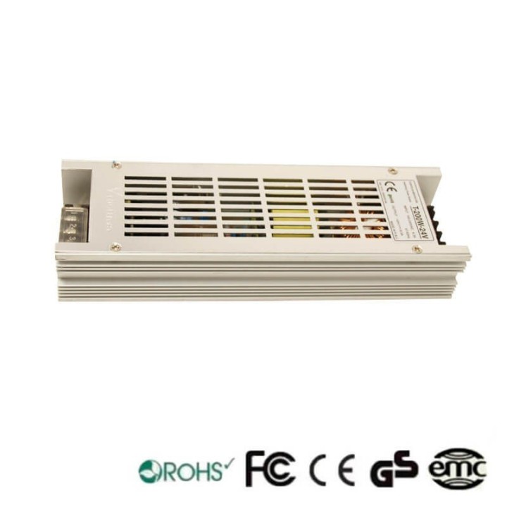 Alimentation 24V 200W 8.3 A - Aluminium IP20