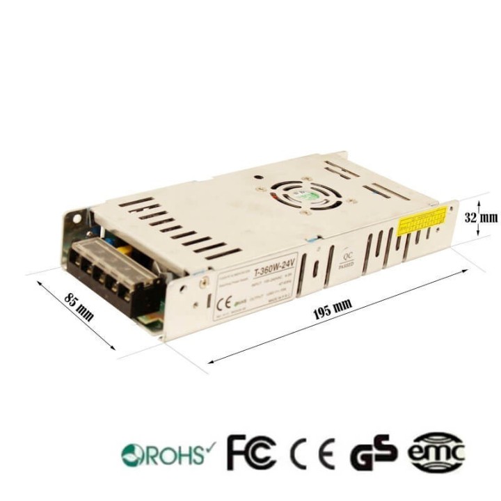 Acheter Alimentation 24V 360W - Aluminium IP20