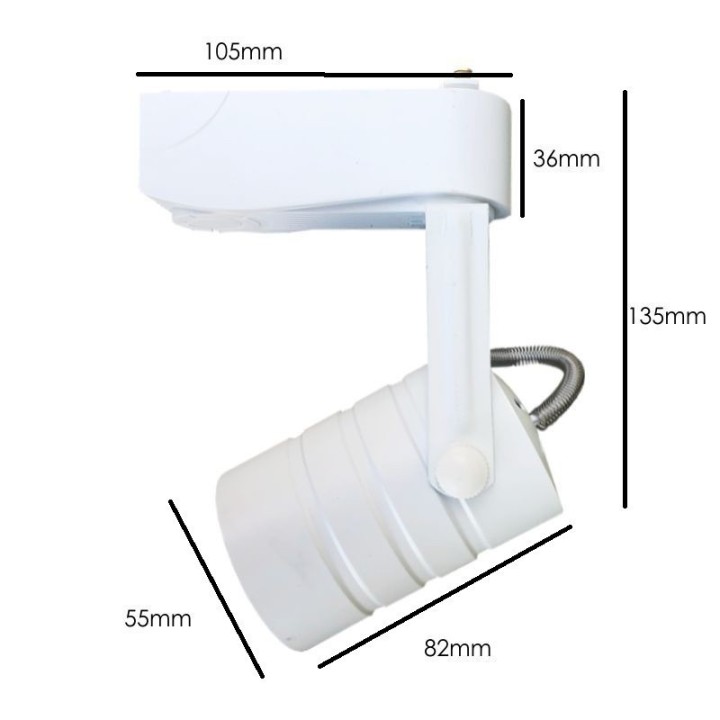 Adaptateur de rail monophasé pour ampoule GU10