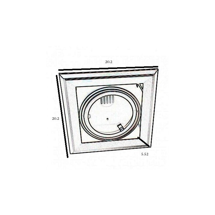 Acheter Cadre noir orientable pour AR111