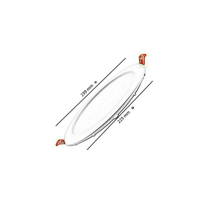 Downlight Slim LED Rond 24W -  120°