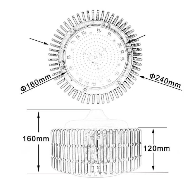 Acheter Cloche LED PRO - 150W - noire OSRAM