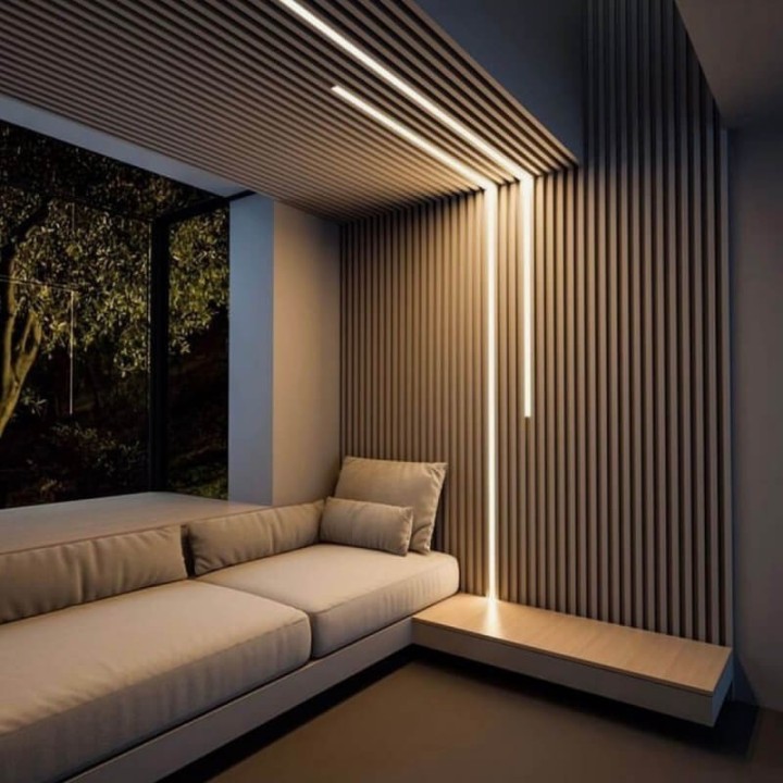 PROFILÉ 2M ALU PLAT ET DIFFUSEUR OPALE