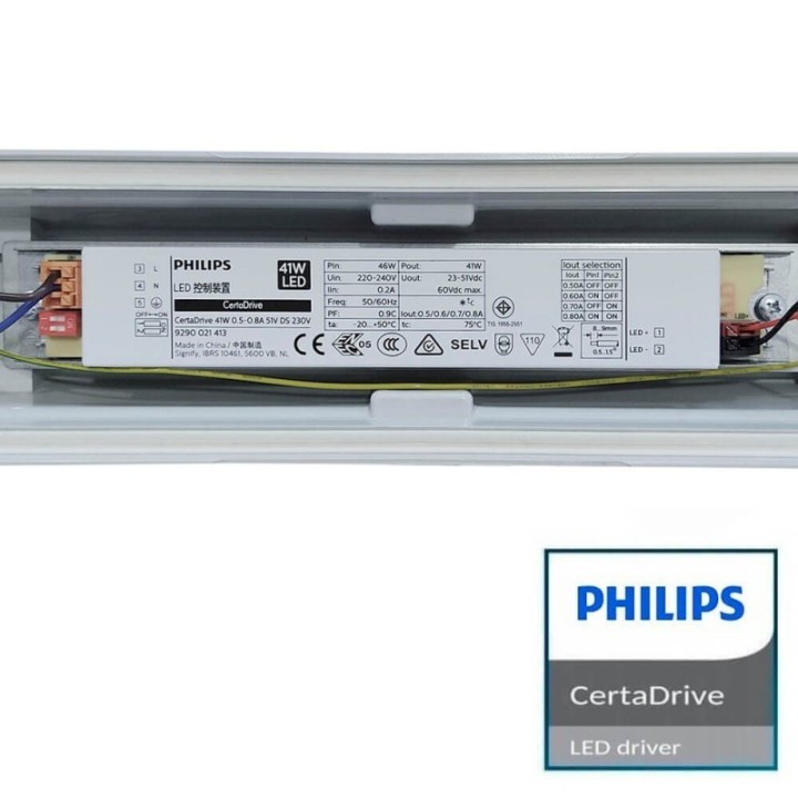 Réglette LED 150 cm drivers philips