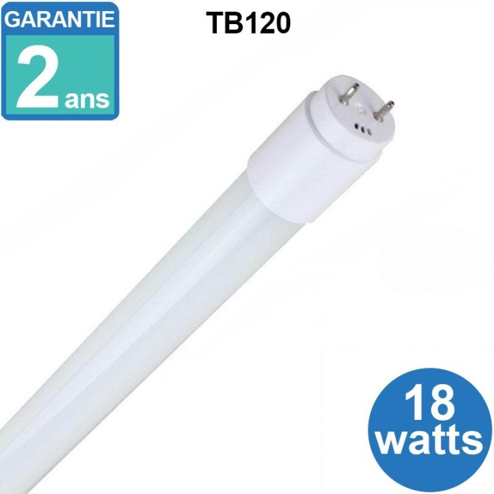 Tube led 18w 1700lm 300º IP20 120cm
