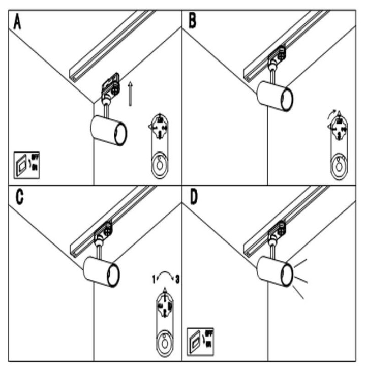 Acheter Spot LED Maya Black  pour rail monophase 30W 24º