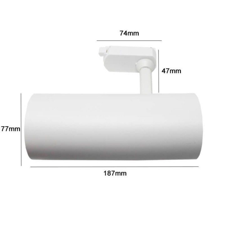 Acheter Spot LED  Maya pour rail Monophasé DOB Driverless- 30W - 24°  Dimmable