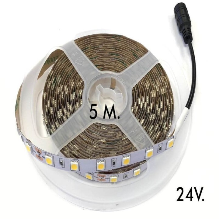 Ruban LED Intérieur 24 Volts LED 16 Watts - 5 Mètres