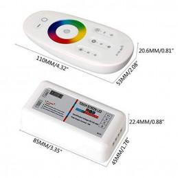 Petit récepteur et télécommande pour modifier les couleur des rubans RGB