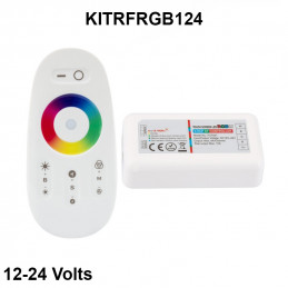 Kit de télécommande et récepteur pour ruban LED 12 et 24 Volts