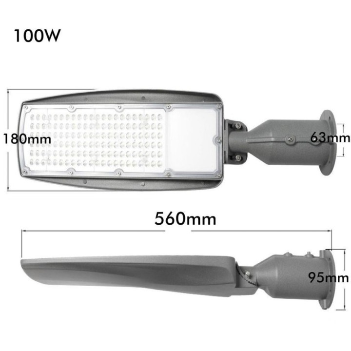 Acheter Réverbère LED NIZA SMS3030 100W 120º 5000K