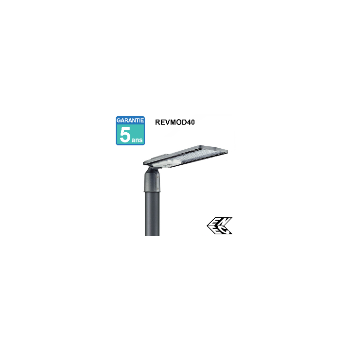 Réverbère LED 40W – SMD3030 – 160lm/W – IP65 – IK10