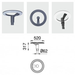 taille de candélabre étanche lampadaire led