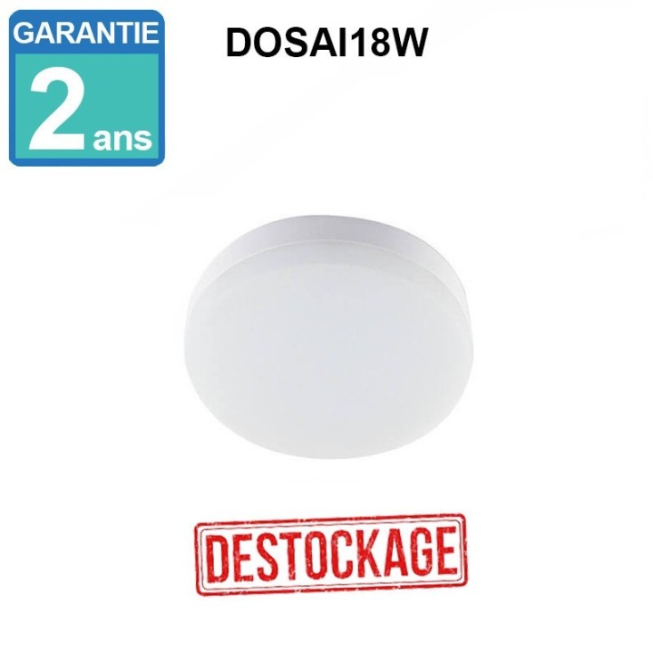 ACHETER Plafond LED Surface carré 18W  120º IP20