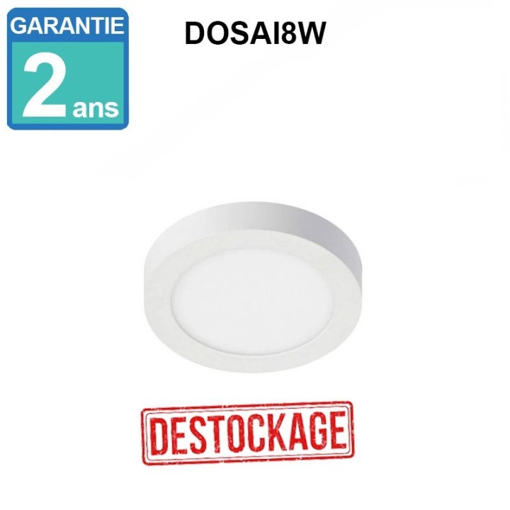 Plafonnier LED 8W Intérieur Rond - 120º