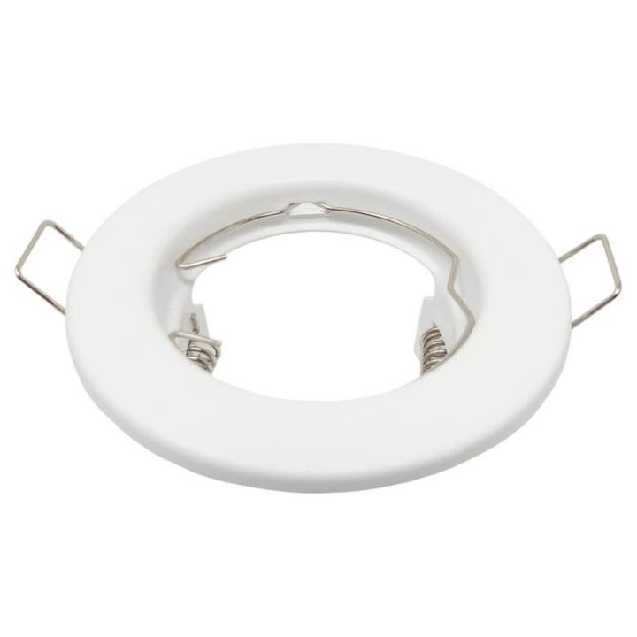 Anneau circulaire blanc pour LED dichroïque GU10 - MR16