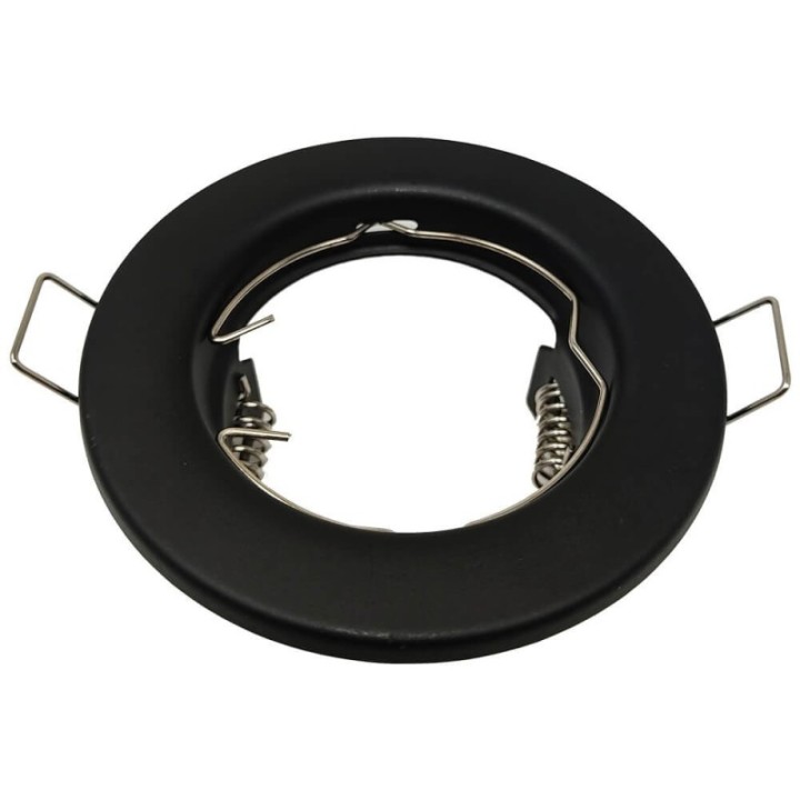 Anneau circulaire en argent vieilli pour LED dichroïque GU10 - MR16