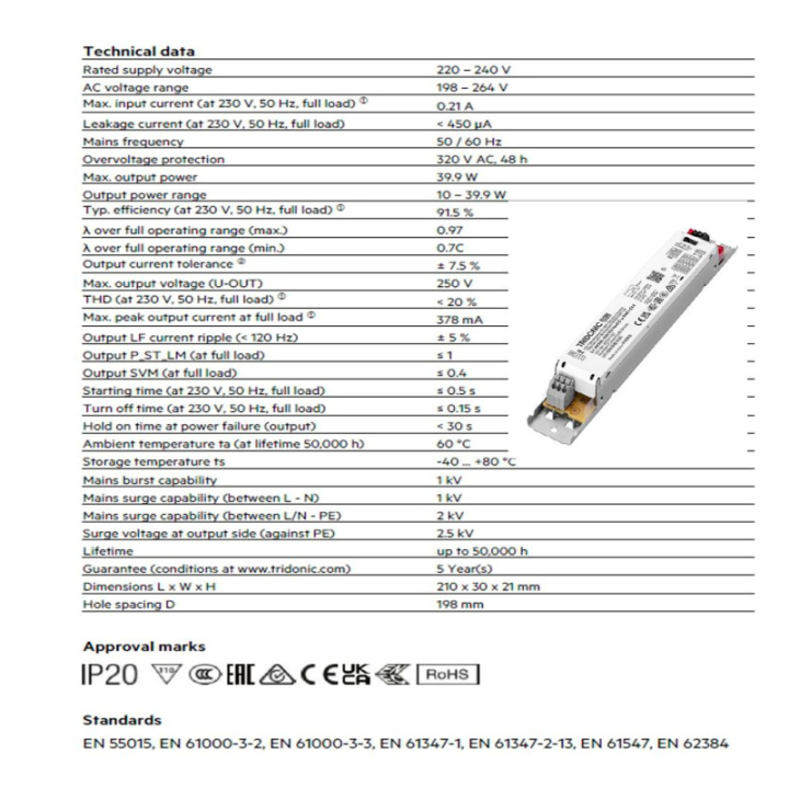 Réglette LED TRIDONIC 150 cm - Haute Luminosité - 9000 Lm