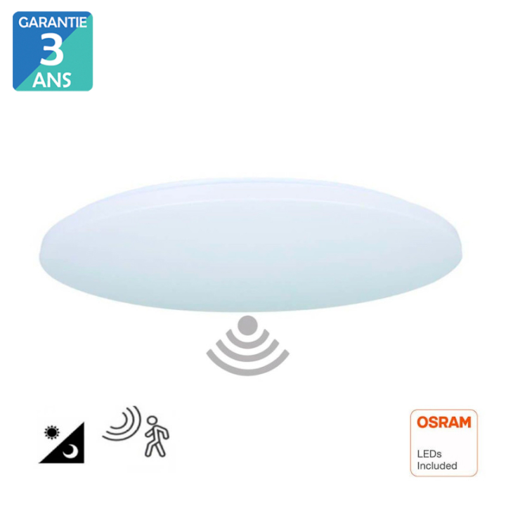 Plafonnier éclairage intérieur avec détecteur de mouvement