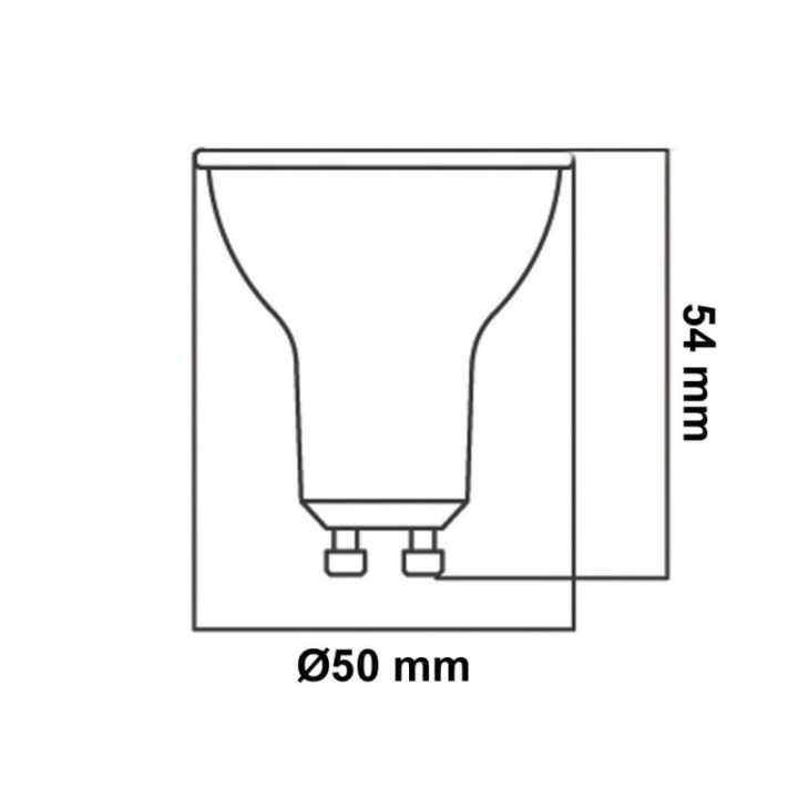 ACHETER Dichroïque led 6w 590lm 45º IP20 GU10 dimmable