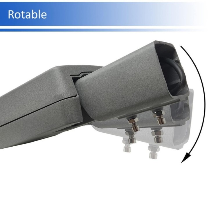 Réverbère LED 100W – Lampadaire extérieur IP65 avec driver Philips programmable