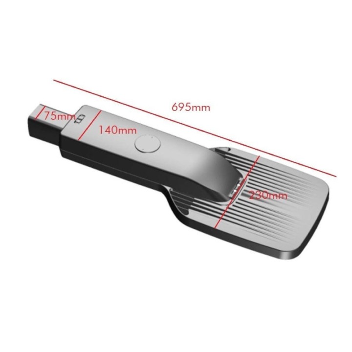 Réverbère LED 100W – Lampadaire extérieur IP65 avec driver Philips programmable