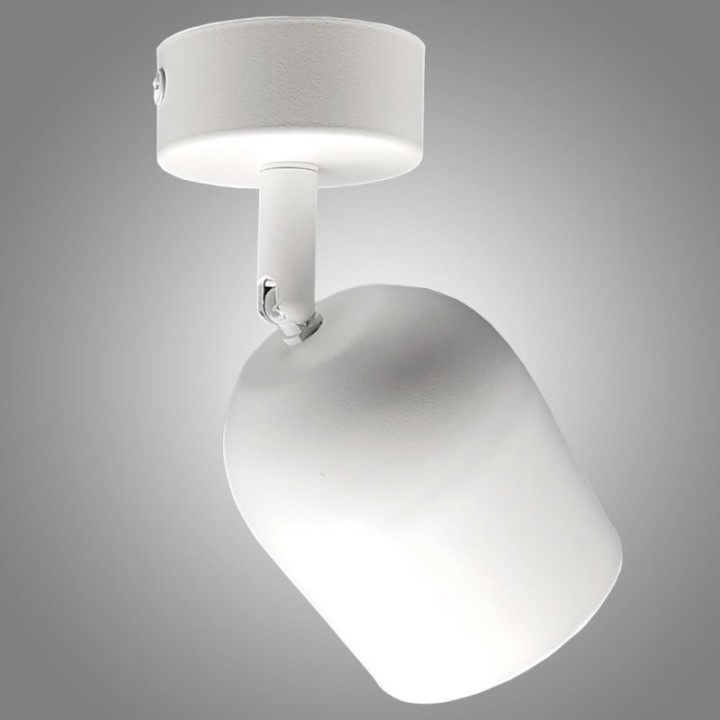 Éclairage orientable pour GU10 moderne et design arrondie blanc