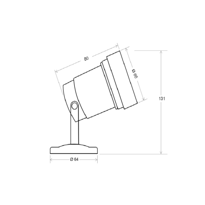 Projecteur de jardin extérieur IP65 – Compatible ampoule GU10