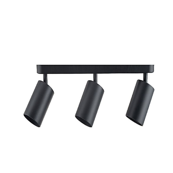 Applique de plafond orientable noire – triple spots GU10 – Design moderne