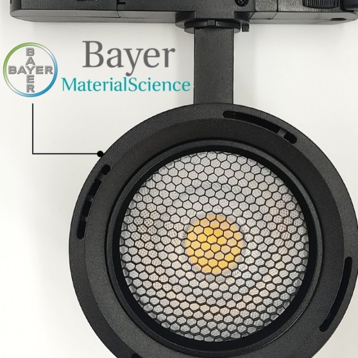 Spot LED Rail Monophasé 28W-40W - Noir - Optique réglable 24° ou 60° - UGR13 - CCT