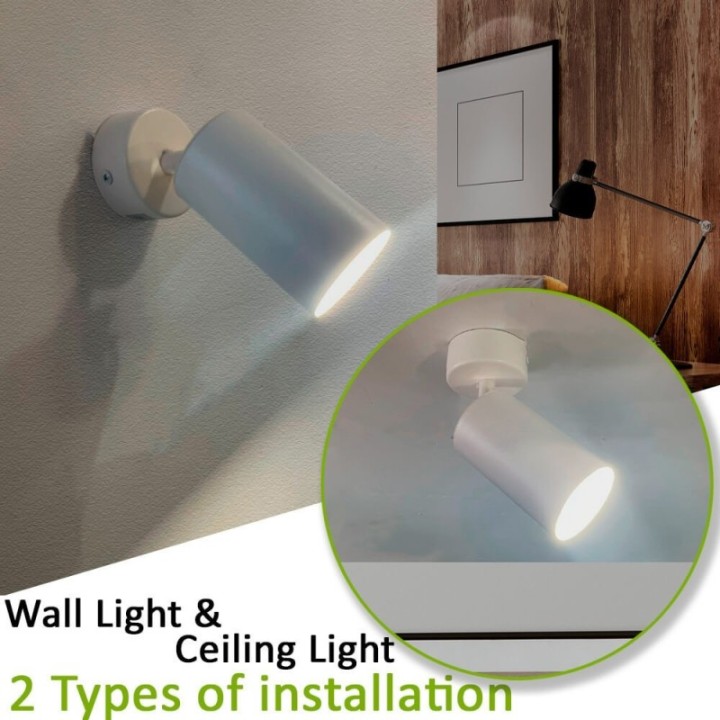 Éclairage orientable - BLANC - pour ampoule GU10