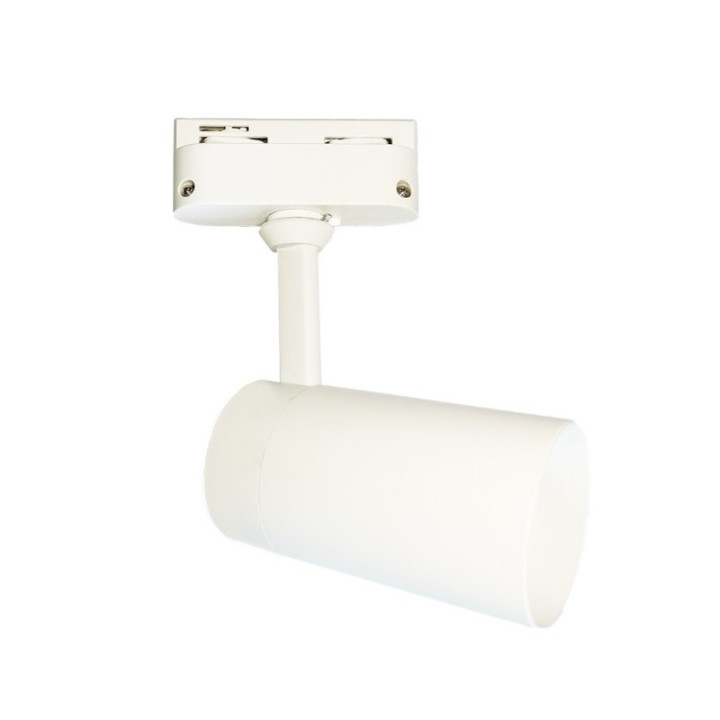 Spot sur Rail Blanc – Monophasé – Orientable pour Ampoule GU10
