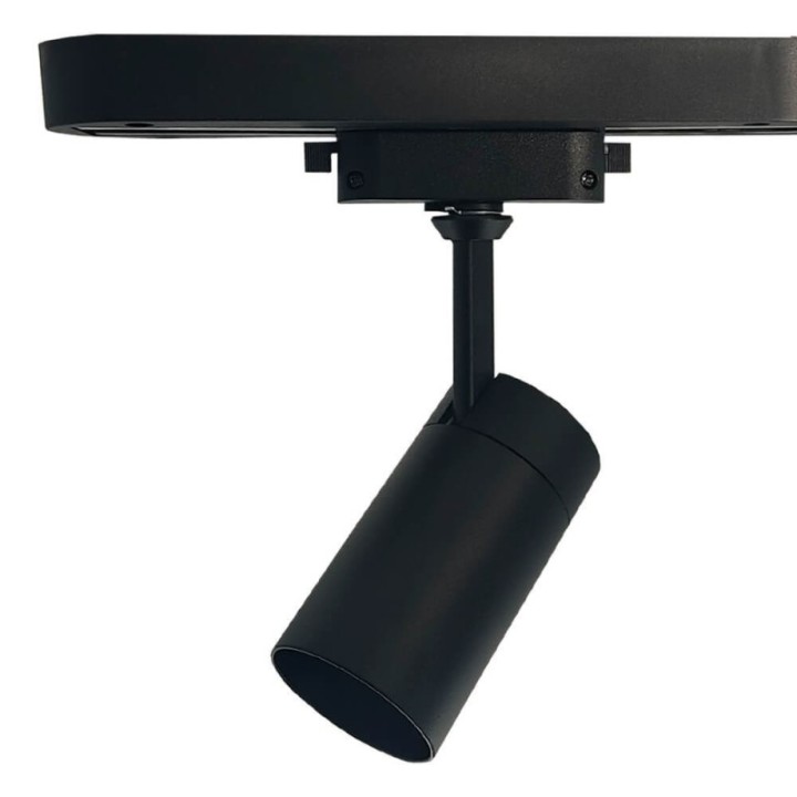 Spot sur Rail Noir – Monophasé – Orientable GU10 – Aluminium