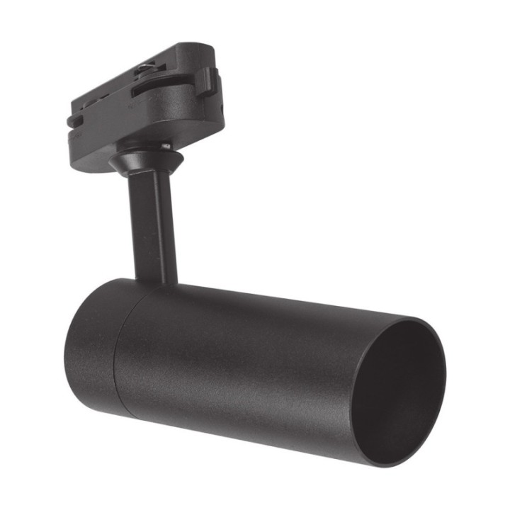 Spot sur Rail Noir – Monophasé – Orientable GU10 – Aluminium