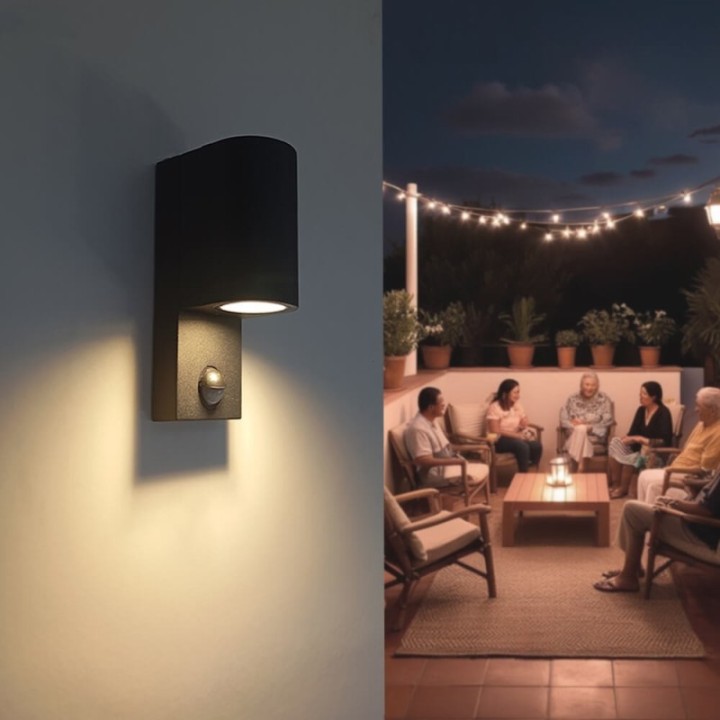 Applique LED Extérieure avec Détecteur PIR – IP65 – Compatible GU10