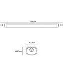 Schéma de la réglette LED 150 cm Schéma de la réglette LED 150 cm