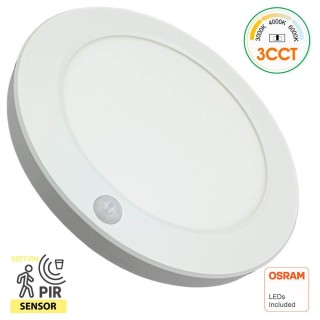 Downlight LED Circulaire 18W avec Capteur PIR – CCT Ajustable – Puce OSRAM