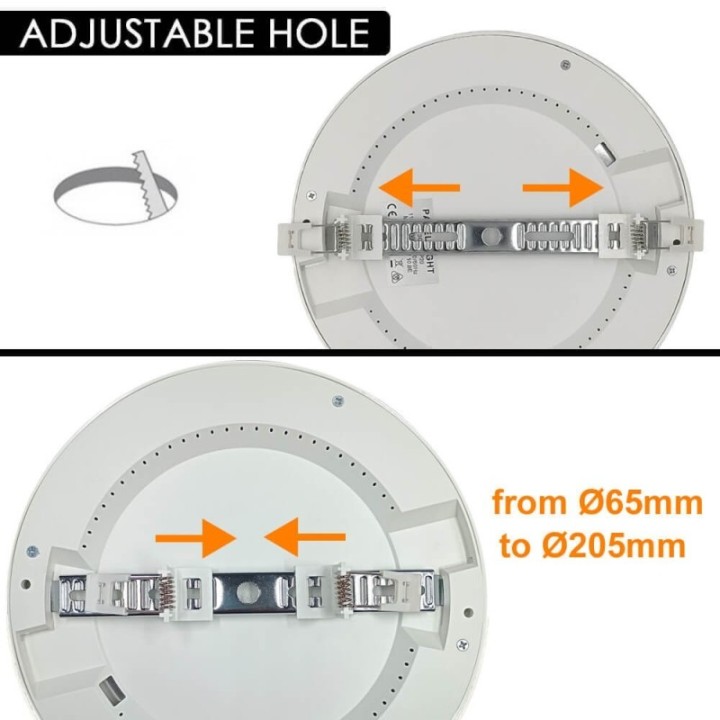 Downlight LED Circulaire 18W avec Capteur PIR – CCT Ajustable – Puce OSRAM