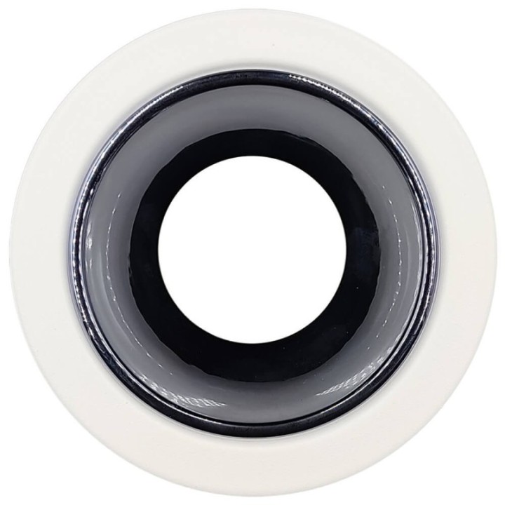 Applique Plafond Basculante GU10 – Blanche – Collerette interchangeable