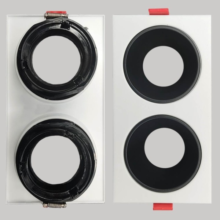 Spot Encastrable Double GU10 – Blanc – Design Personnalisable