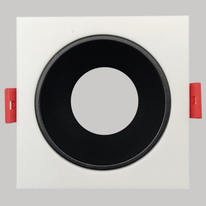 Spot Encastrable Carré GU10 Blanc – Design Personnalisable