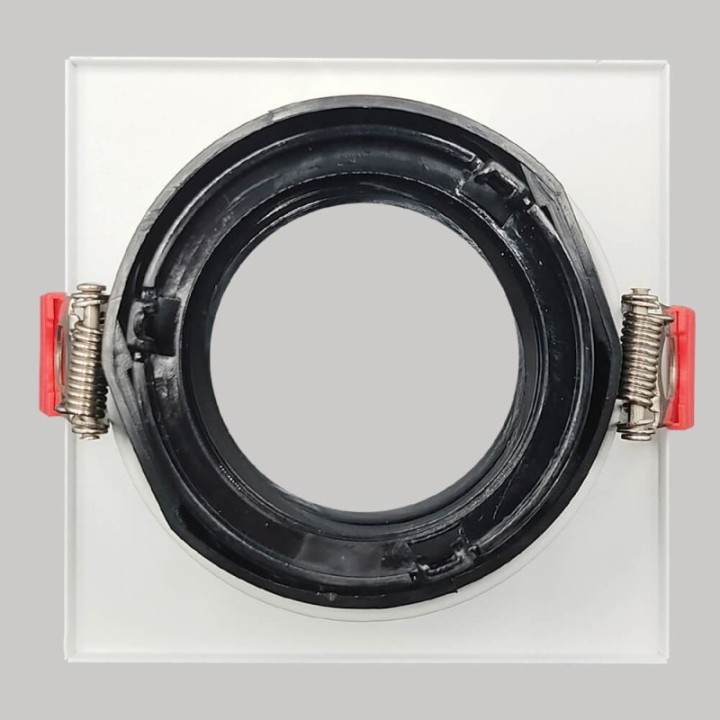 Spot Encastrable Carré GU10 Blanc – Design Personnalisable